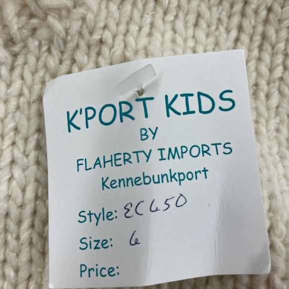 NWT Handknit Sweater Flaherty Imp Kennebunkport - Picture 2 of 3